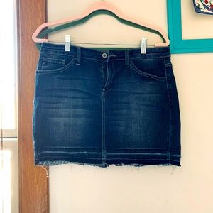 Denim mini skirt